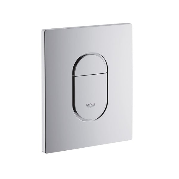 GROHE - Grohe Pack WC Bâti-support Rapid SL + WC Bau Ceramic sans bride + Abattant softclose + Plaque chrome (39418000) - large