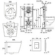 GROHE - Grohe Pack WC Bâti-support + WC sans bride + Abattant SoftClose + Plaque Noire Mat (ProjectBlackInfinitio-KF0-SP) - vignette