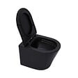 SWISS AQUA TECHNOLOGIES - WC suspendu Infinitio noir mat sans bride et fixations invisibles + abattant frein de chute (BlackInfinitio) - vignette
