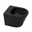 SWISS AQUA TECHNOLOGIES - WC suspendu Infinitio noir mat sans bride et fixations invisibles + abattant frein de chute (BlackInfinitio) - vignette