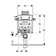 GEBERIT - Geberit Kombifix Élément de montage pour WC suspendus, avec réservoir de chasse encastré Omega  (110.000.00.1) - vignette