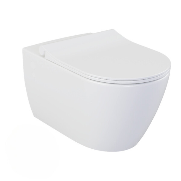 GROHE - Grohe Pack WC Bâti-support Rapid SL + WC sans bride Bello + Abattant softclose + Plaque Chrome (ProjectBello-2) - large