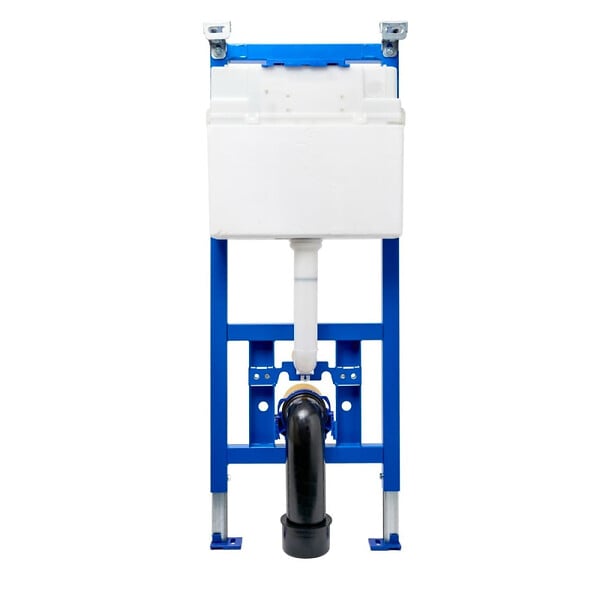 ROCA - Bâti-support WC suspendu, installation sur cloison légère, hauteur 112 cm, chasse 2/4-6 L + plaque noir mat (ROB01-FR) - large