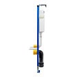 ROCA - Bâti-support WC suspendu, installation sur cloison légère, hauteur 112 cm, chasse 2/4-6 L + plaque noir mat (ROB01-FR) - vignette