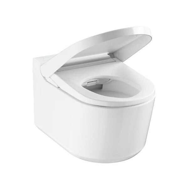 GROHE - Pack WC Bâti-support RAPID SL + WC lavant suspendu Sensia Alpine + Plaque chrome (RSLSENSIA1) - large