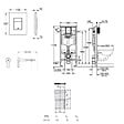 GROHE - Pack WC Bâti-support RAPID SL + WC lavant suspendu Sensia Alpine + Plaque chrome (RSLSENSIA1) - vignette