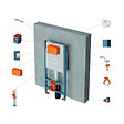 VITRA - Vitra  Pack WC Bâti-support V-Fix Core + WC suspendu Vitra Normus + Abattant SoftClose + Plaque, Blanc Brillant (V-FixNormus-1) - vignette
