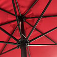 HAPPY GARDEN - Parasol droit HAPUNA rond 3,30m de diamètre rouge - vignette