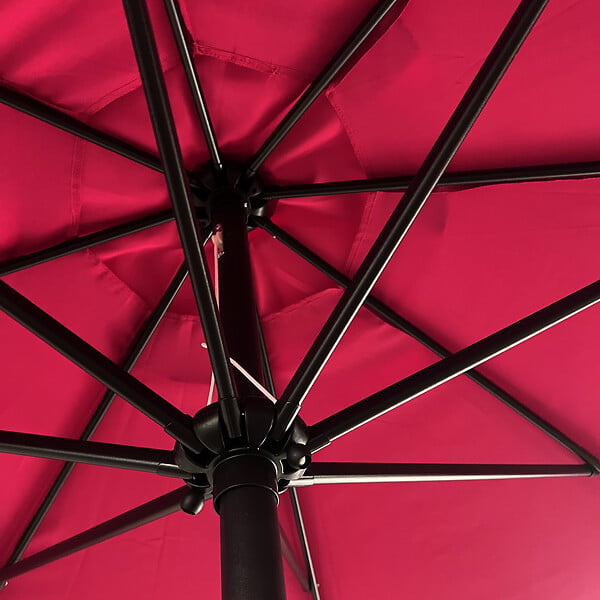 HAPPY GARDEN - Parasol droit HAPUNA rond 3,30m de diamètre fuchsia - large