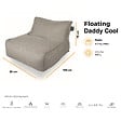 SOO  SANTAI - Fauteuil piscine XL flottant 100 x 90 x 70 cm intérieur / extérieur sans polystyrène Orange (DC10090-6) - vignette