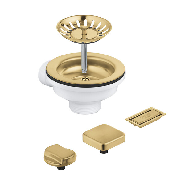 GROHE - Grohe Kit vidage avec excentreur pour évier à 1 cuve, or (G40996GN0) - large