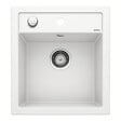 BLANCO - Blanco Evier DALAGO 45 PuraDur en Silgranit avec vidage automatique 46.5x51cm, Blanc (517160) - vignette