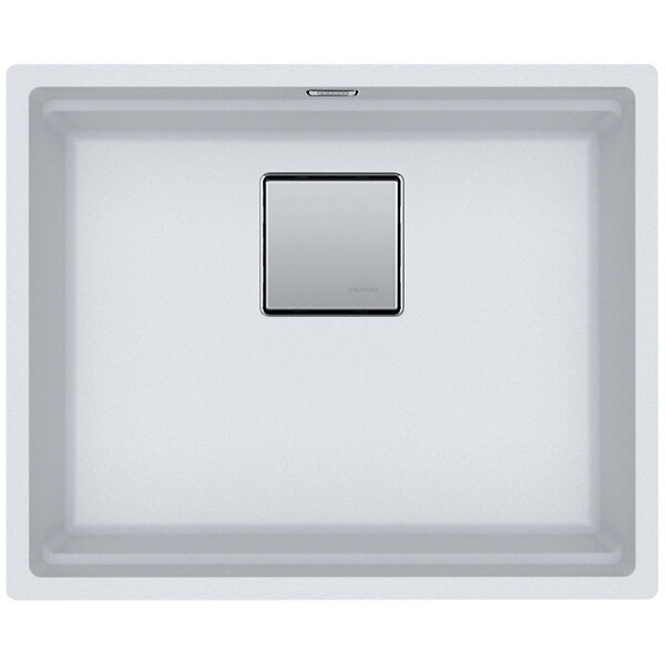 FRANKE - Franke Kubus 2 KNG 110-52 Fragranit+ Évier de cuisine sous-plan Blanc glace - large