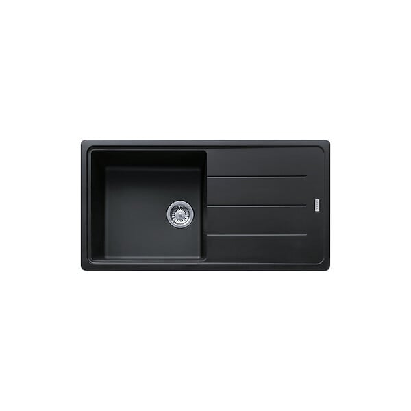 FRANKE - Franke Basis BFG 611-97 Evier 97x50cm avec égouttoir réversible, Fragranit +, Onyx (BFG611-97ON) - large