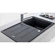 FRANKE - Franke Basis BFG 611-97 Evier 97x50cm avec égouttoir réversible, Fragranit +, Onyx (BFG611-97ON) - vignette