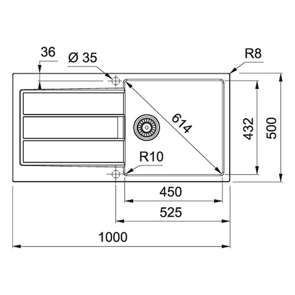 FRANKE - Franke Pack Franke Sirius Evier noir en Tectonite® à encastrer Sirius + Nettoyant Franke spécial évier en Tectonite OFFERT - large