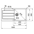 FRANKE - Franke Pack Franke Sirius Evier noir en Tectonite® à encastrer Sirius + Nettoyant Franke spécial évier en Tectonite OFFERT - vignette