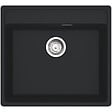 FRANKE - Franke Maris MRG 110-52 Evier sous plan/à fleur 55x50cm, avec bonde et siphon gain de place, en Fragranit+, Noir mat - vignette