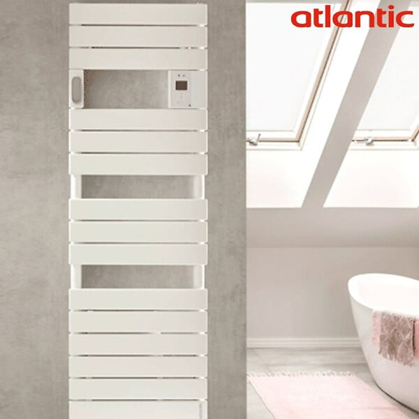 ATLANTIC - Sèche-serviettes connecté Adélis Étroit Atlantic - 750W - Blanc brillant - large
