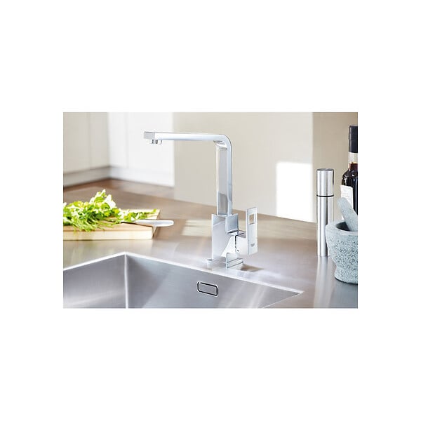GROHE - Grohe Eurocube Mitigeur monocommande évier, Chrome (G-31255000) - large