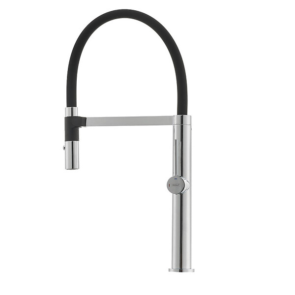 SIKO - Siko Mitigeur de cuisine avec bras en silicone et fixation magnétique, Noir (SIKOBSD176) - large