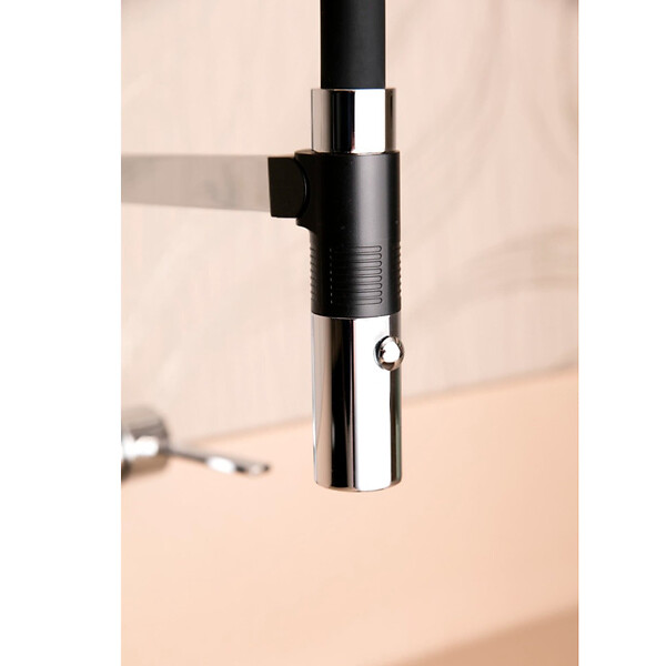 SIKO - Siko Mitigeur de cuisine avec bras en silicone et fixation magnétique, Noir (SIKOBSD176) - large