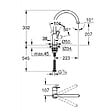 GROHE - Mitigeur d'évier Bauloop 2020 GROHE 31368001 - monocommande - col de cygne - chrome - vignette