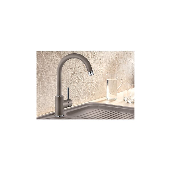BLANCO - Blanco Mitigeur MIDA en Silgranit avec col de cygne orientable à 360°, Blanc  (519418) - large