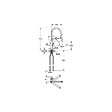 GROHE - Grohe Concetto Mitigeur cuisine semi-pro avec flexible hygiénique noir et douchette 2 jets, Chrome (G-31491000) - vignette