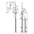 HANSGROHE - Hansgrohe Talis M54 Mitigeur de cuisine 210, avec douchette extractible 2 jets, Noir mat (72800670) - vignette