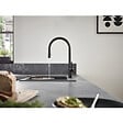 HANSGROHE - Hansgrohe Talis M54 Mitigeur de cuisine 210, avec douchette extractible 2 jets, Noir mat (72800670) - vignette