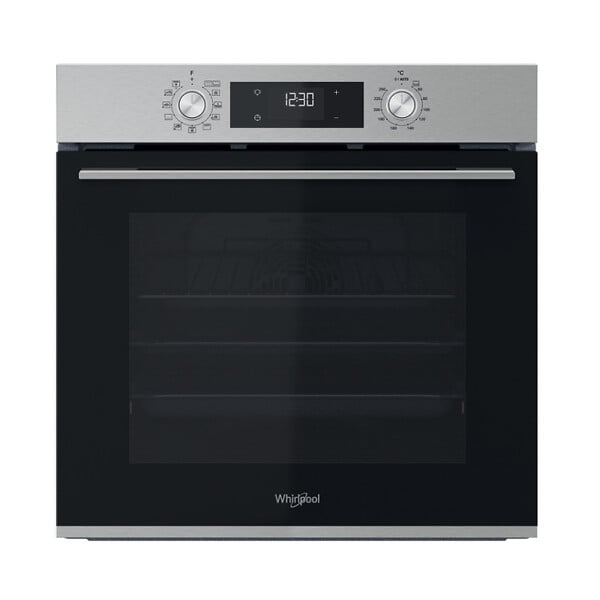 WHIRLPOOL - Whirlpool Four encastrable 71 L, classe A+, chaleur tournante pulsée, fonctions levage de pâtes et pizzas, noir (OMK58CU1SX) - large