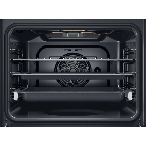 WHIRLPOOL - Whirlpool Four encastrable 71 L, classe A+, chaleur tournante pulsée, fonctions levage de pâtes et pizzas, noir (OMK58CU1SX) - large