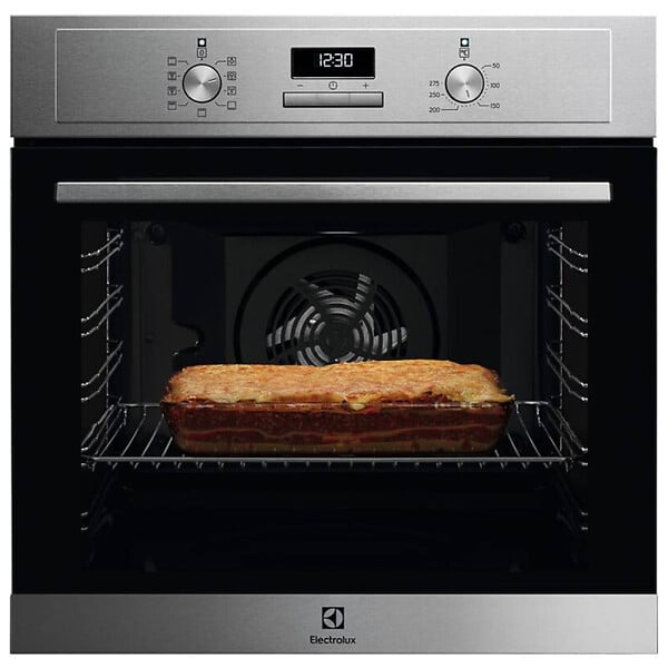 ELECTROLUX - Electrolux Four encastrable Série 600 72 l, nettoyage facile AquaClean, cuisson sur plusieurs niveaux, 8 fonctions cuisson (EOF3H40X) - large