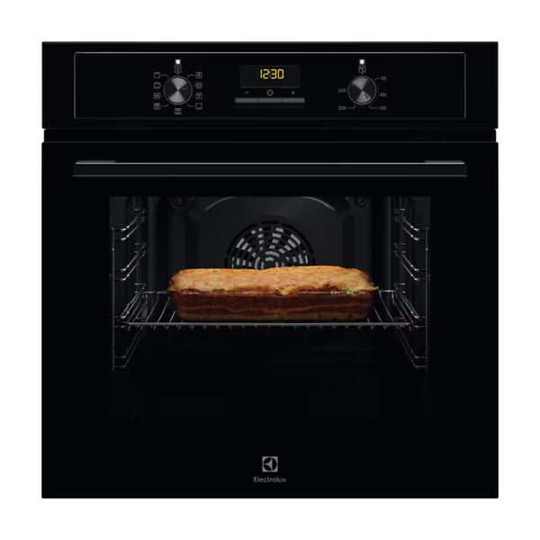 ELECTROLUX - Electrolux 600 SurroundCook®  Four encastrable 65 L, classe A, chaleur tournante pulsée, auto nettoyant AquaClean, noir (EOF3H50BK) - large