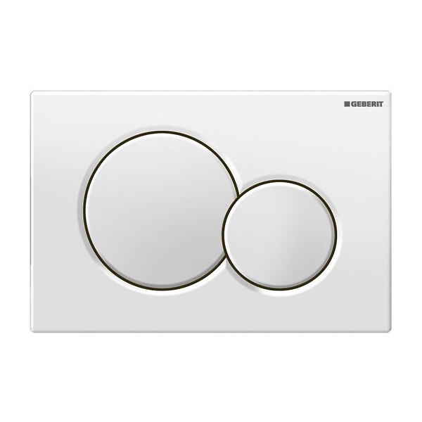 GEBERIT - Geberit Plaque de déclenchement double touche SIGMA 01 blanche  (115.770.11.5) - large