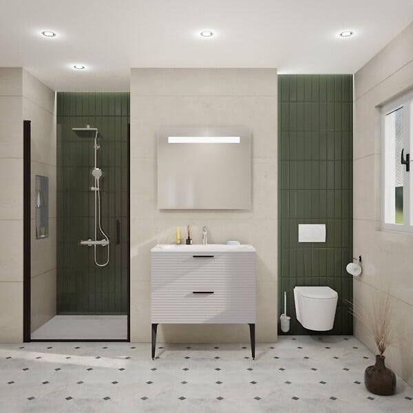 GEBERIT - Geberit Plaque de déclenchement double touche SIGMA 01 blanche  (115.770.11.5) - large