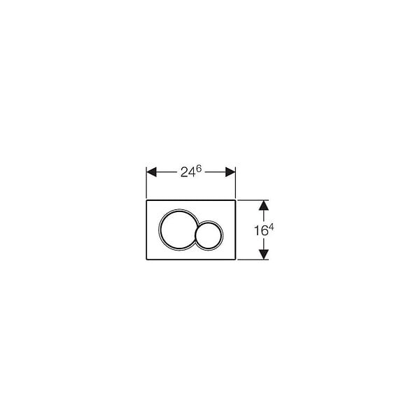 GEBERIT - Geberit Plaque de déclenchement double touche SIGMA 01 blanche  (115.770.11.5) - large
