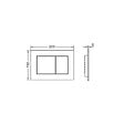 TECE - Tece TECEnow Plaque de commande double touche, Chromé Brillant (9.240.401) - vignette