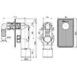 ALCA - Alca Siphon encastrable pour lave linge en acier inoxydable (APS3) - vignette