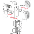 ALCA - Alca Siphon encastrable pour lave linge en acier inoxydable (APS3) - vignette