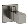 GROHE - Grohe Eurocube robinet d'arrêt équerre 1/2″, hard graphite brossé (G22012AL0) - vignette
