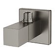 GROHE - Grohe Eurocube robinet d'arrêt équerre 1/2″, hard graphite brossé (G22012AL0) - vignette