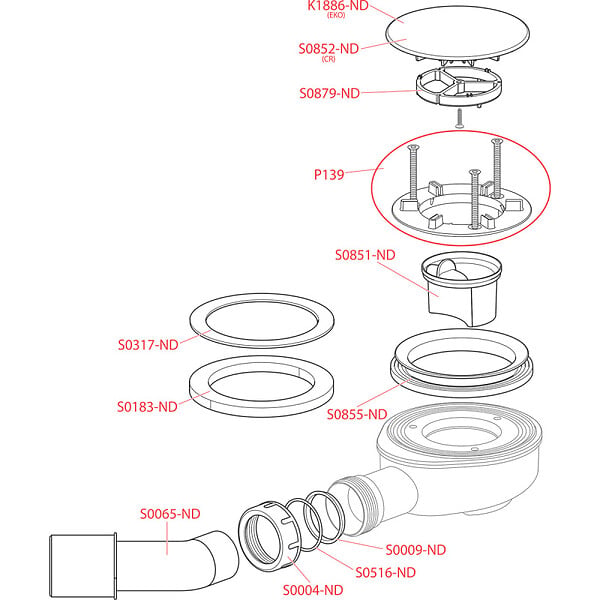 ALCA - Alca Bonde de douche ultra plate (A491CR) - large