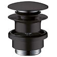 HANSGROHE - Hansgrohe Garniture de vidage Push-Open pour mitigeur de lavabo et de bidet noir mat (50100670) - vignette