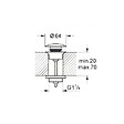 GROHE - Grohe StarLight bonde clic-clac, Cool Sunrise brossé (65807GN0) - vignette
