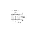GROHE - Bonde de vidage clic-clac GROHE 65807000 - Ø 64 mm - Chrome - vignette