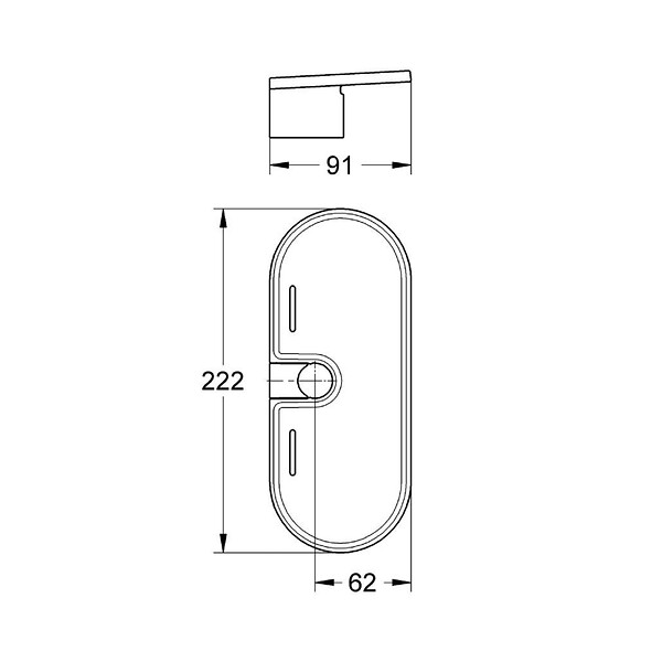 GROHE - Grohe Tempesta Tablette GROHE EasyReach (27596000) - large