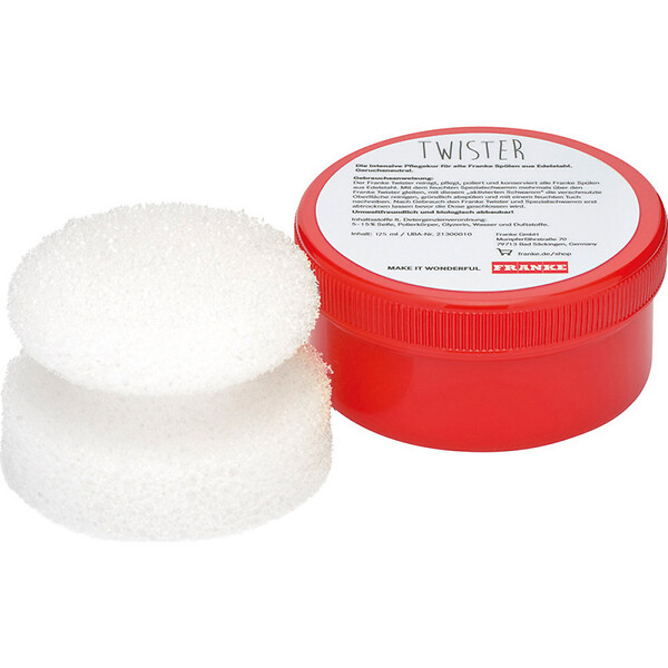FRANKE - Franke Produit nettoyant pour éviers avec éponge, 125 ml (Twister) - large