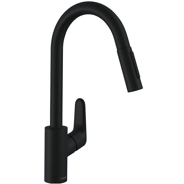 HANSGROHE - Hansgrohe Focus M41 Mitigeur de cuisine 240 noir mat, avec douchette extractible 2 jets (31815670) - large
